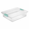 Sterilite 3.25 in. H x 11 in. W x 14 in. D Stackable Clip Storage Box (Pack of 6)