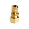 3/8 in. Compression X 1/4 in. D Compression Yellow Brass Reducing Union (Pack of 5)