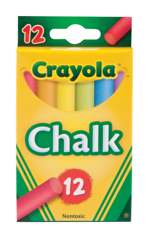 Crayola Assorted Chalk 12 pk (Pack of 6)