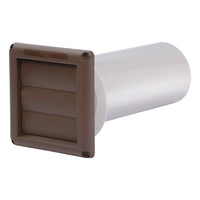 Deflect-O Supurr Vent 11 in. L X 4 in. D Brown Aluminum Vent Dryer Hood