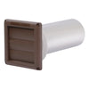 Deflect-O Supurr Vent 11 in. L X 4 in. D Brown Aluminum Vent Dryer Hood