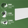 M-D 0.13 in. H x 48 in. L Prefinished White Vinyl Wall Base (Pack of 18)