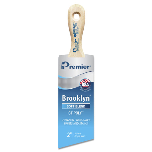 Premier Brooklyn 2 in. W Soft Angle Paint Brush