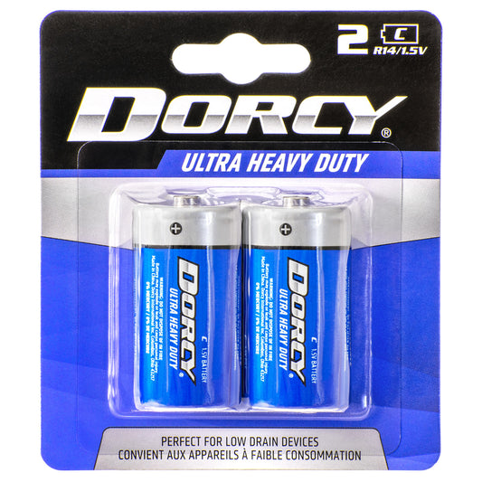 Dorcy Mastercell C Zinc Carbon Batteries 2 pk Carded