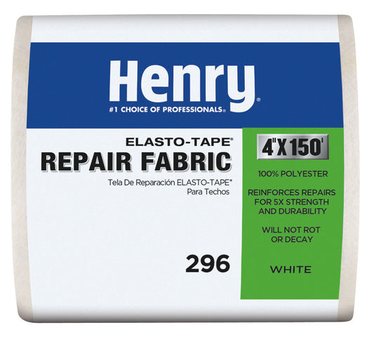 Henry Smooth White Elasto-Tape Roofing Fabric 4 in. x 150 ft.