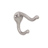Ives by Schlage Medium Bright Nickel Aluminum 1-1/4 in. L Coat/Hat Hook 1 pk
