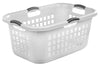 Sterilite White Plastic Laundry Basket (Pack of 6)