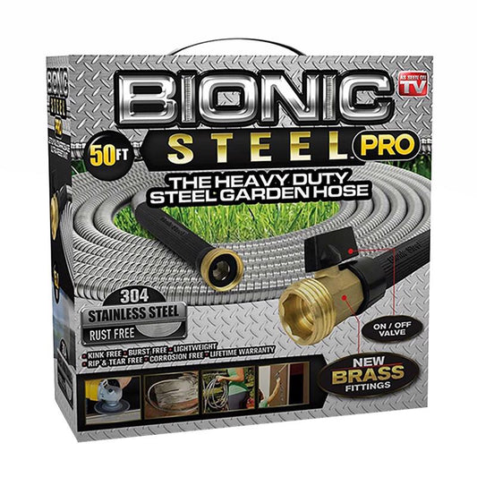 Bionic Steel Pro 5/8 in. D X 50 ft. L Heavy Duty Commercial Grade Garden Hose