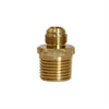 3/8 in. Fine Thread Flare X 1/2 in. D Male Brass Connector (Pack of 5)