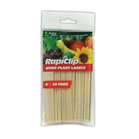 Rapiclip Wood Plant Labels 6 in. 24 pk