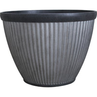 Southern Patio Westlake Round Pleated Planter 20 in