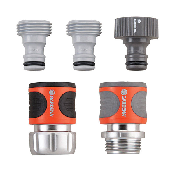 Gardena 5/8 & 1/2 in. Metal Threaded Male/Female Quick Connector Hose Set - Deal of The Week