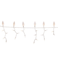 Celebrations Platinum LED C9 Warm White 70 ct Icicle Christmas Lights 9 ft.