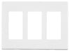 Leviton Decora Plus White 3 gang Polycarbonate Decorator Screwless Wall Plate 1 pk