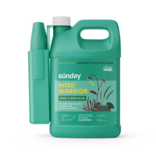 Sunday Weed and Grass Killer Liquid listo para usar, 1 galón (paquete de 4)