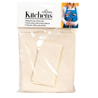 Fox Run Kitchens 23.5 in. L X 19.5 in. D Cotton Pastry Cloth and Rolling Pin Cover White