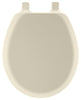 Bemis Cameron Round Biscuit Enameled Wood Toilet Seat