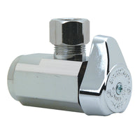 BrassCraft 1/2 in. FPT outlets X 3/8 in. Brass Shut-Off Valve - Deal of The Week