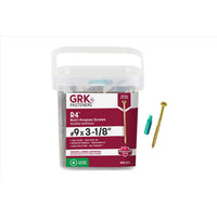 GRK Fasteners R4 No. 9 X 3-1/8 in. L Star Coated W-Cut Multi-Purpose Screws 425 pk (Pack of 2)