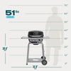 Char-Broil Bistro Pro 1 Burner Natural Gas Grill Gray