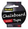 3M 1905R-Cb-Blk 1.88" X 5 Yards Black Scotch Chalkboard Tape