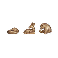 Creative Co-Op Sleepy Animals - Bear/Deer/Fox Table Decor (Pack of 12)
