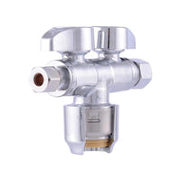 SharkBite 1/2 in. Compression X 3/8 in. Compression Brass Dual Shut-Off Valve - Open Box