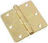 National Hardware 3-1/2 in. L Satin Brass Door Hinge 1 pk