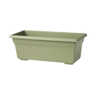 Countryside Flower Box Planter Sage 36 in x 8 in x 6.5 in | Durable Outdoor Window, Porch & Deck Planter