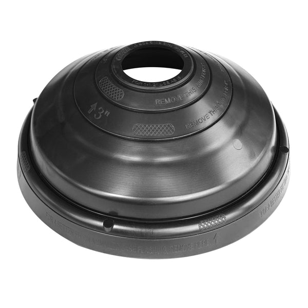 RAIN COLLAR PL BLK 4.5"