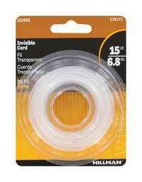 Hillman 25 ft. L Plastic 18 Ga. Invisible Cord (Pack of 10) - Deal of The Week