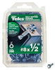 Teks No. 8  x 1/2 in. L Hex Washer Head Zinc-Plated Steel Sheet Metal Screws 280 pk