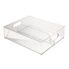 iDesign Clear Storage Bin 4 in. H X 12 in. W X 14.5 in. D Stackable