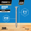 HILLMAN Power Pro No. 10 Ga. X 2-1/2 in. L Stainless Steel Star Flat Head Premium Deck Screws 5 lb 3