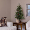Celebrations 3 ft. Slim LED 50 ct Skinny Cashmere Table Top Color Changing Christmas Tree