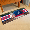 MLB - Atlanta Braves Tomahawk Baseball Runner Rug - 30in. x 72in.