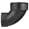 Charlotte Pipe 3 in. Hub X 4 in. D Hub ABS 90 Degree Elbow