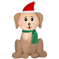Gemmy Christmas Inflatable Golden Retriever 42 in. Inflatable (Pack of 6)