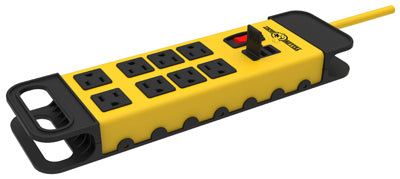 Southwire Yellow Jacket 6 ft. L 8 outlets Power Block Black/Yellow