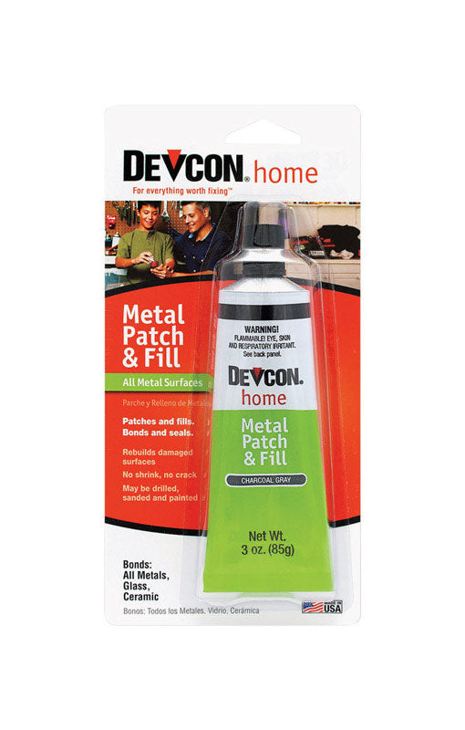Devcon Gray High Strength Water Resistant Metal Patch & Fill Paste 3 oz.