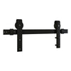 National Hardware Designer 72 in. L Matte Black Steel Barn Door Hanger Kit 1 pc