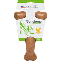 Benebone Wishbone Dog Chew Toy Chicken Flavor Large Durable Nylon for Dogs Under 100 lbs