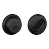Schlage Matte Black Metal Single Cylinder Deadbolt - Open Box