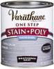 Varathane Semi Gloss Weathered Gray Water-Based Polyurethane Oil Stain 1 qt.