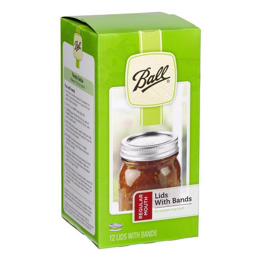 Ball Regular Mouth Canning Lid 12 pk (Pack of 10)