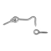 National Hardware Zinc-Plated Silver Steel 2 in. L Hook and Eye 2 pk