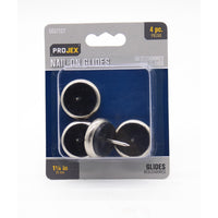 Projex Silver 1-1/4 in. Nail-On Nickel Chair Glide 4 pk