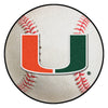 University of Miami Baseball Rug - 27in. Diameter