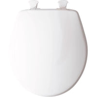 Mayfair by Bemis Round White Plastic Toilet Seat