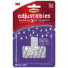 3M Command Adjustables Small Brushed Clear Plastic 6.75 in. L Clip 0.5 lb 14 pk
